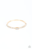 Party Crashing Couture - Paparazzi Accessories - Gold Bracelet