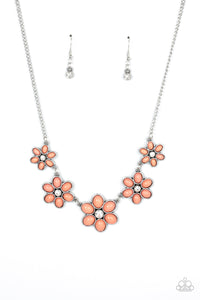 Prairie Party - Paparazzi Accessories - Orange Necklace