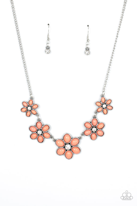 Prairie Party - Paparazzi Accessories - Orange Necklace