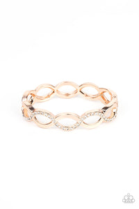 Rose Gold rhinestone hinge bracelet