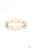 Rose Gold rhinestone hinge bracelet