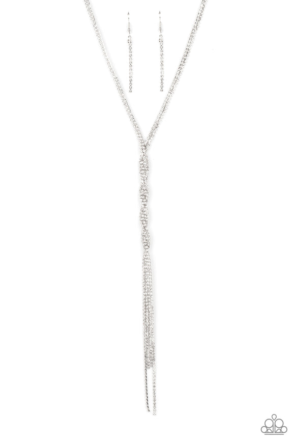 Impressively Icy - Paparazzi Accessories - White Necklace