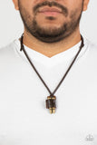 On the Lookout - Paparazzi Accessories - Brass Urban Men's Necklace