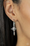 Lone Star Shimmer - Paparazzi Accessories - White Earrings