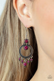 Palace Politics - Paparazzi Accessories - Pink Earrings