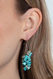 Pebble Palette - Paparazzi Accessories - Blue Turquoise Earrings