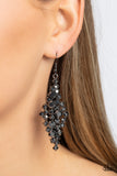 Celestial Comet - Paparazzi Accessories - Black Hematite Earrings