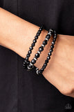 Its a Vibe - Paparazzi Accessories - Black Bracelet