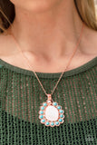 Sahara Sea - Paparazzi Accessories - Copper Turquoise Necklace