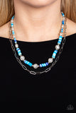 Tidal Trendsetter - Paparazzi Accessories - Blue Necklace