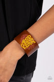 Easy Energy - Paparazzi Accessories - Yellow Leather Bracelet