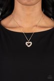 Bedazzled Bliss - Paparazzi Accessories - Multi Heart Necklace