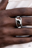 Sculpted Style - Paparazzi Accessories - Silver Ring