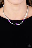 Bewitching Beading - Paparazzi Accessories - Purple Flower Necklace