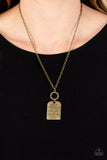 Persevering Philippians - Paparazzi Accessories - Brass Necklace