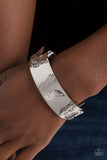 Magical Mariposas - Paparazzi Accessories - Silver Cuff Bracelet