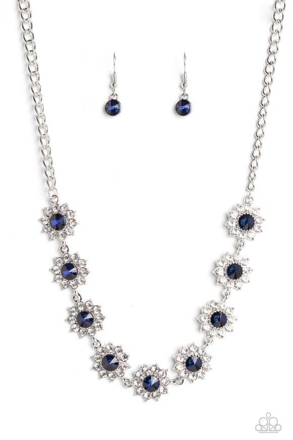 Blooming Brilliance - Paparazzi Accessories - Blue Necklace