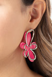 Glimmering Gardens - Paparazzi Accessories - Pink Earrings