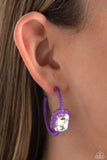 Call Me TRENDY - Paparazzi Accessories - Purple Hoop Earrings