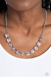 Tabloid Treasure - Paparazzi Accessories - Purple Rhinestone Necklace