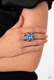 Perfectly Park Avenue - Paparazzi Accessories - Blue Ring