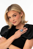 Perfectly Park Avenue - Paparazzi Accessories - Blue Ring