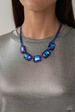 Emerald City Couture - Paparazzi Accessories - Blue Neckalce