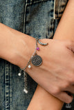 Talented Traveler - Paparazzi Accessories - Purple Moon Bracelet