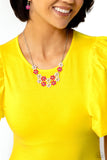 Floral Fever - Paparazzi Accessories - Pink Flower Necklace