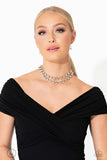 Glistening Gallery - Paparazzi Accessories - White Choker Necklace