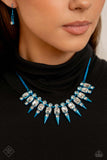 Punk Passion - Paparazzi Accessories - Blue Necklace