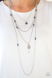 Key Keynote - Paparazzi Accessories - Blue Necklace