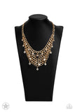 Fishing for Compliments - Paparazzi Accessories - Blockbuster Gold Necklace