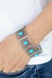 Cakewalk Dancing - Paparazzi Accessories - Blue Bracelet