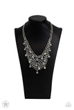 Fishing for Compliments - Paparazzi Accessories - Silver Blockbuster Necklace